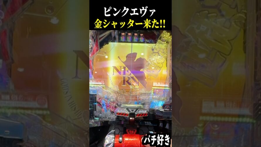 【ピンクエヴァ】金シャッターからシンジ名シーン予告金が来た結果…【スロット パチンコ エヴァ未来への咆哮甘デジ】