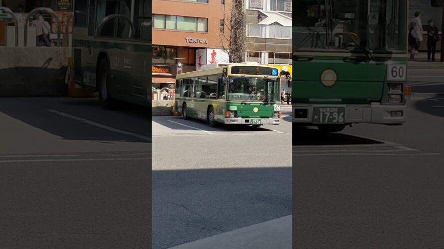 ２０２４年６月中に引退予告する名古屋市営バスの日野ブルーリボンⅡ　２０２４年４月７日撮影