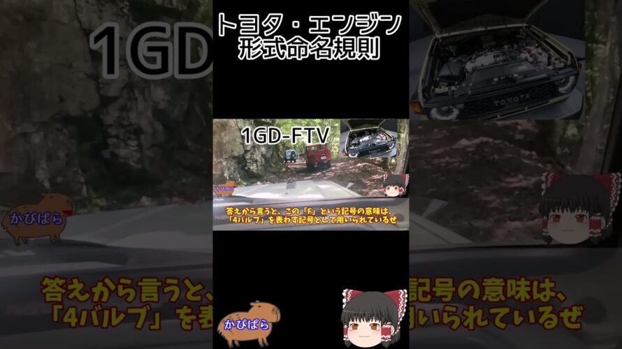 【予告動画】トヨタエンジン形式命名規則