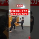 【体捌きで投げる】#女性護身術 #護身術 #護身 #剣護身術  #selfdefense  #shorts