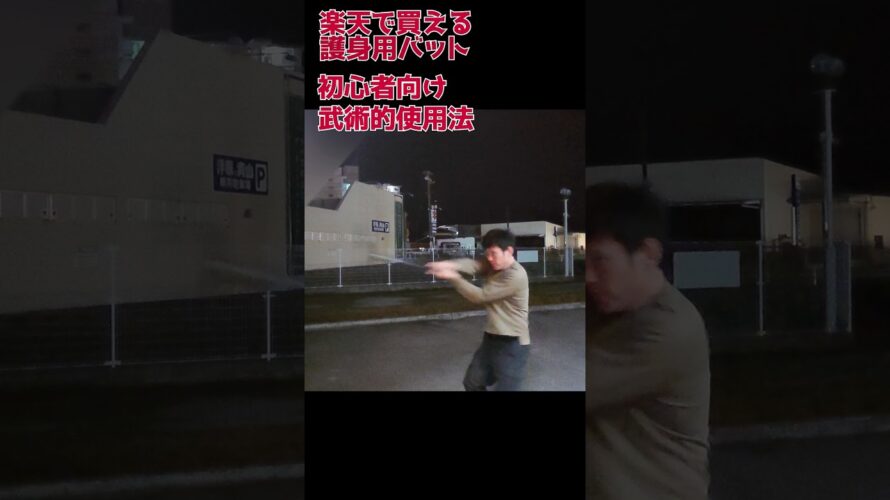 闇バイト撃退！護身用バットの使い方　#闇バイト #武術 #護身術