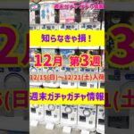 最後まで見逃し厳禁！予告もある怒涛の新作ガチャガチャ26選！2024年12月第3週入荷情報 #ガチャガチャ #gachagacha #shorts