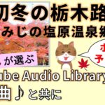 【もみじの栃木路】ドライブ動画です　ホテルの予告動画も最後に少しだけ。Youtube Audio Library の神曲と共にご一緒に！約13分【塩原温泉郷】