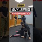 【対刃物技法】捌きの型。#剣護身術 #護身術 #護身 #女性護身術 #selfdefense #shorts