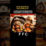 【映画予告】消防士の猫の映画予告をAI使って作ってみた