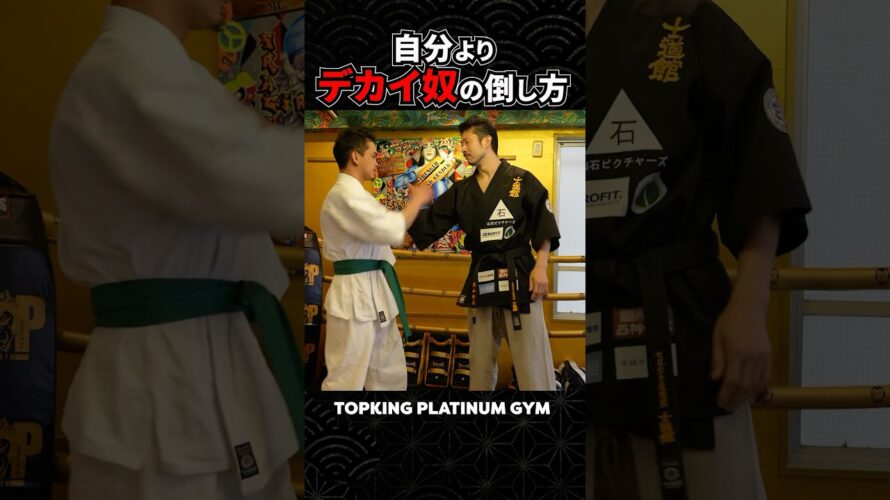 【自分よりデカイ奴の倒し方‼️】 #護身術 #topking #空手 #karate