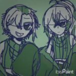 ピグパのショップの予告だけど右の子が好きすぎてｴｸﾞｲ #イラスト #ピグパ